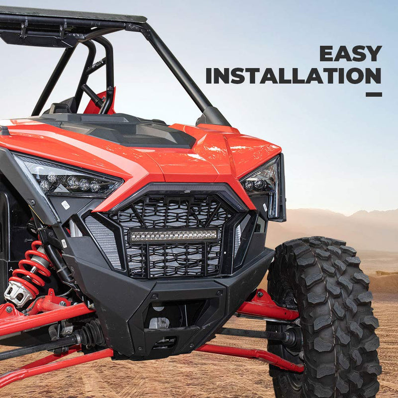 Load image into Gallery viewer, Front Mesh Grill with LED Light Bar for Polaris RZR PRO XP/TURBO R

