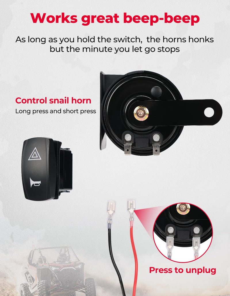 Load image into Gallery viewer, Universal Plug &amp; Play Turn Signal Kit With Rocker Switch &amp; 110D Horn
