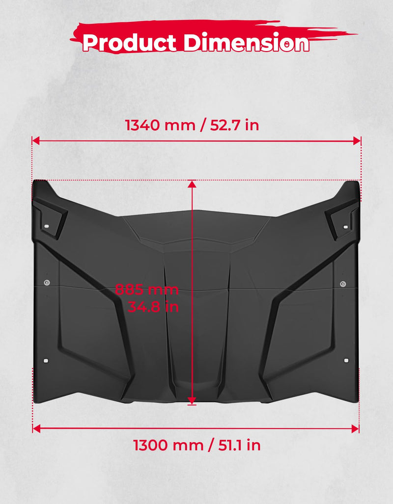 Load image into Gallery viewer, 2-in-1 Combination Plastic Hard Roof for Can-Am Maverick X3
