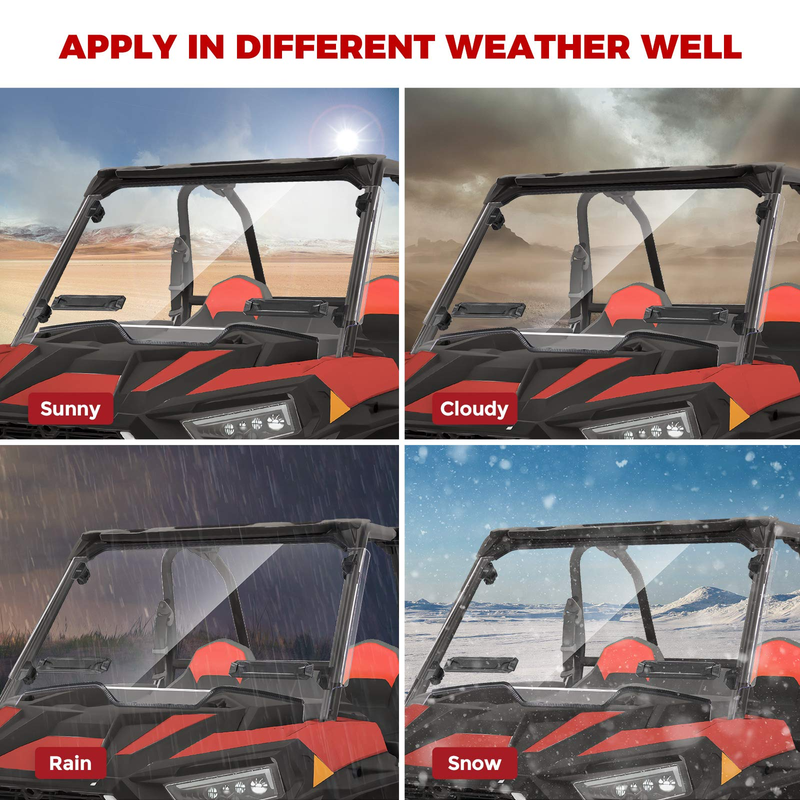 Load image into Gallery viewer, Front Windshield with Adjustable Vents for Polaris RZR XP 1000/4
