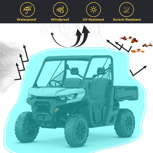2-Seater UTV Cover for Defender, Ranger, Commander