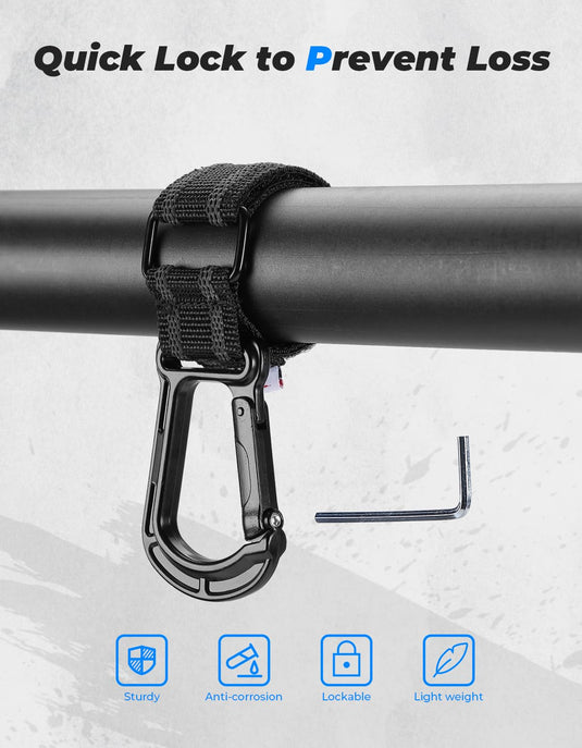 2 pcs UTV Helmet Hanger Hook fits 1.5" -2.0" Roll Bar for Polaris RZR, Can Am