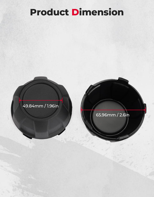4PCS Tire Wheel Hub Caps for Kawasaki Teryx KRX 1000