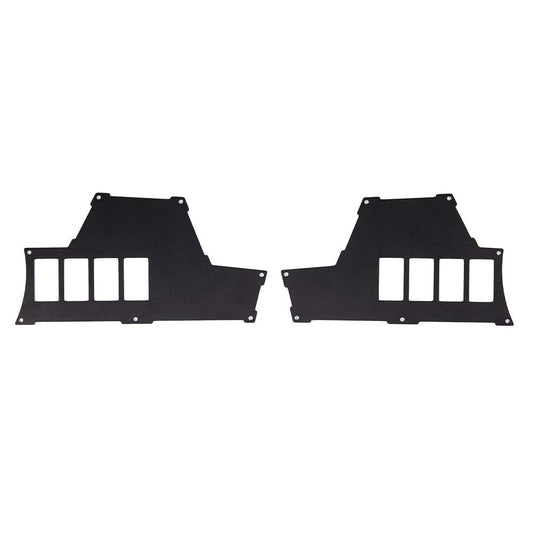 2 Set 8 Switch Aluminum Dash Panel for Polaris RZR XP 1000