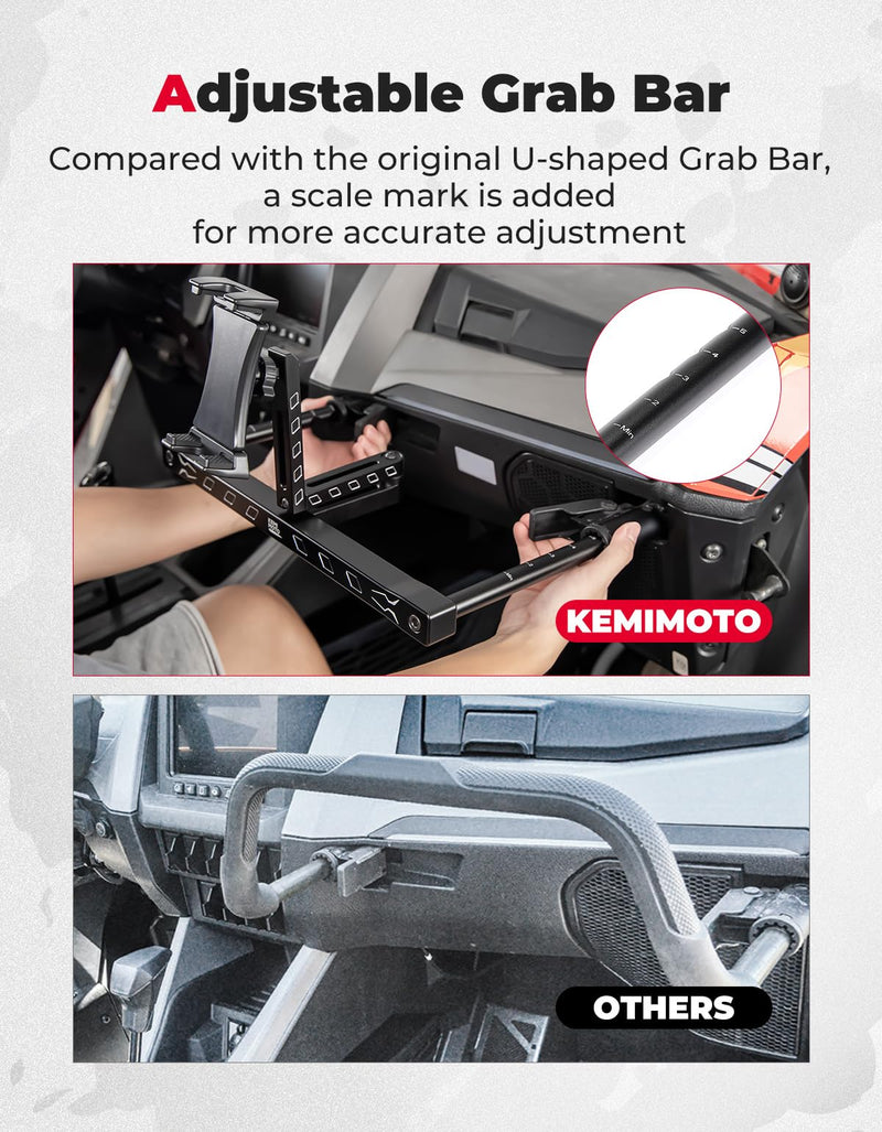Load image into Gallery viewer, Electronic Device Mounts with Grab Bar For RZR PRO XP/R/Turbo R
