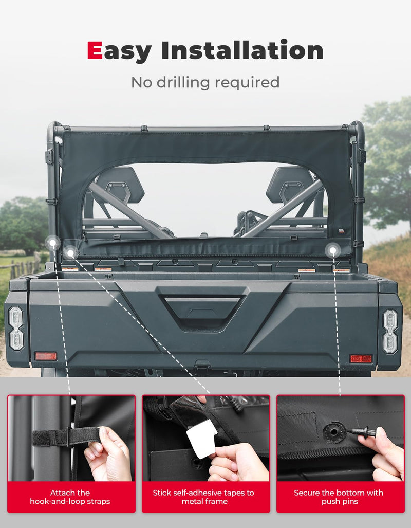 Load image into Gallery viewer, Rear Soft Windshield with Zipper for CFMOTO Uforce 1000/1000XL
