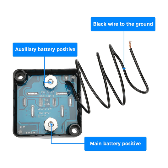 12V 140A Dual Battery Waterproof Voltage Sensitive Relay