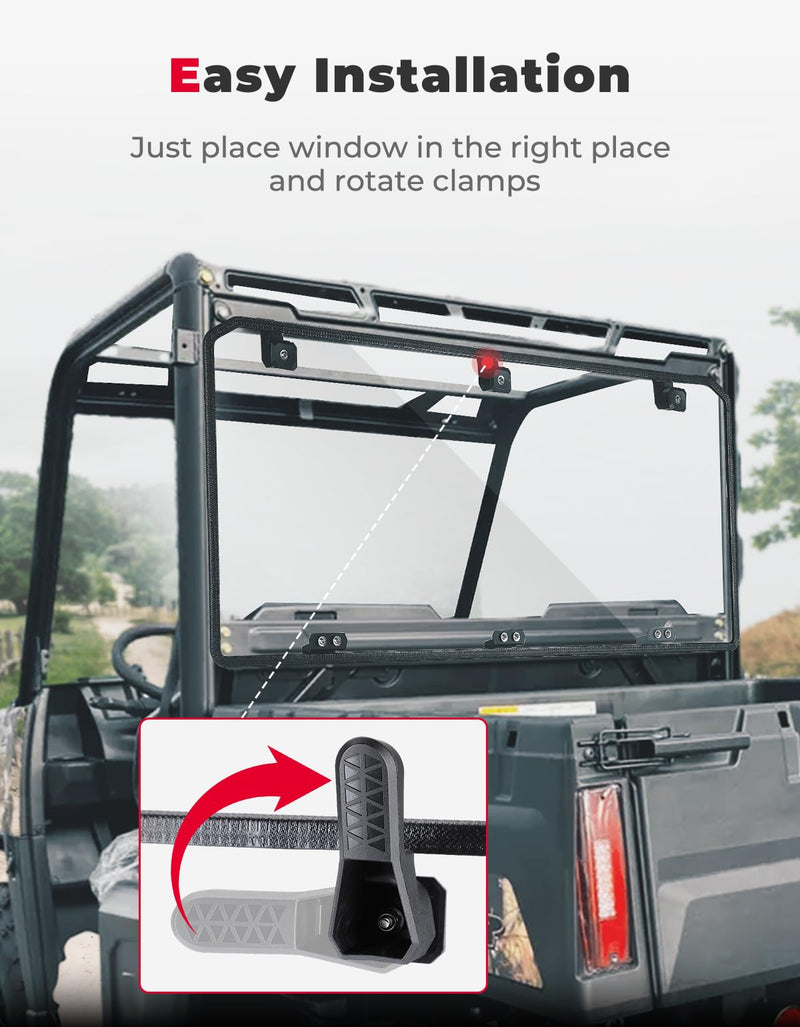 Load image into Gallery viewer, Midsize 570 Rear Windshield for Polaris Ranger 500 / Crew 570 / ETX
