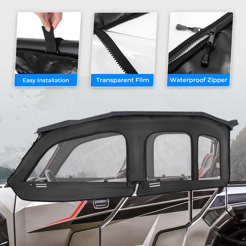 Load image into Gallery viewer, Soft Cab Enclosure Upper Doors for General XP 4 1000
