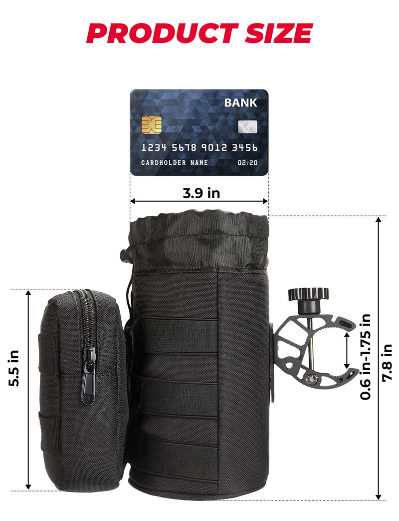 Load image into Gallery viewer, Oxford Fabric Cup Holder with Upgrade Alligator Clamp for UTV ATV Motorcycle Bike
