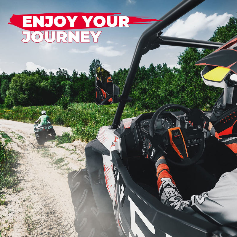 Load image into Gallery viewer, UTV Side Mirrors Fit with Windshield for 1.6"-2" Roll Bar
