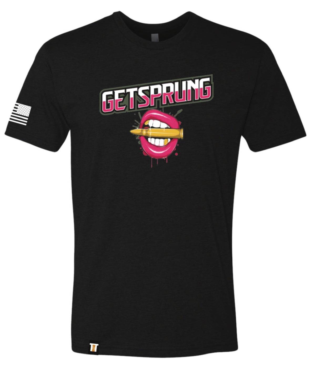 Get Sprung V2 White Bullet lips unisex T-Shirt XS-XXL