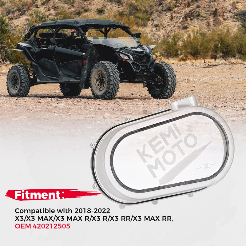 Load image into Gallery viewer, Outer Clutch Cover with RGB LED Strip Lights for Can-Am Maverick X3/MAX
