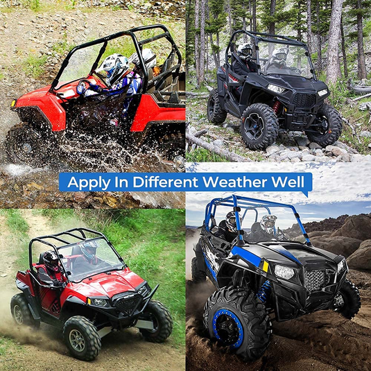 Front Full PC Windshield for Polaris RZR 570 800/4 800S XP 900/4