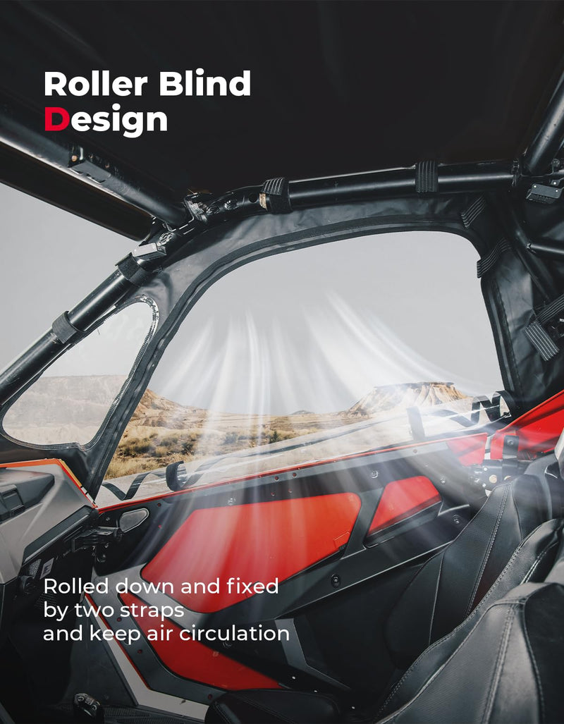 Load image into Gallery viewer, Soft Cab Enclosure Upper Doors for Polaris RZR PRO XP/Turbo R (2 seat)
