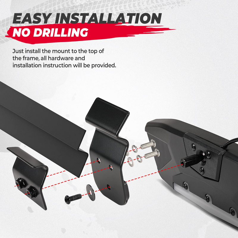 Load image into Gallery viewer, UTV Rear View Mirror with LED Light for Polaris Ranger/ Defender 2015-2024
