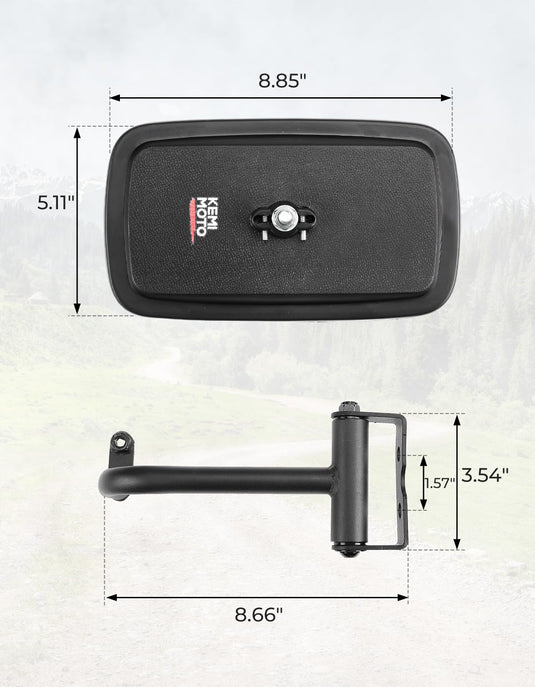 UTV Side Mirrors for Kubota RTV 400/ 500/ X1100/ X1140/ X1100C
