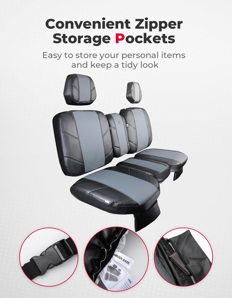 Load image into Gallery viewer, Split Bench Seat Covers Leather for Can Am Defender HD10|9|8|7
