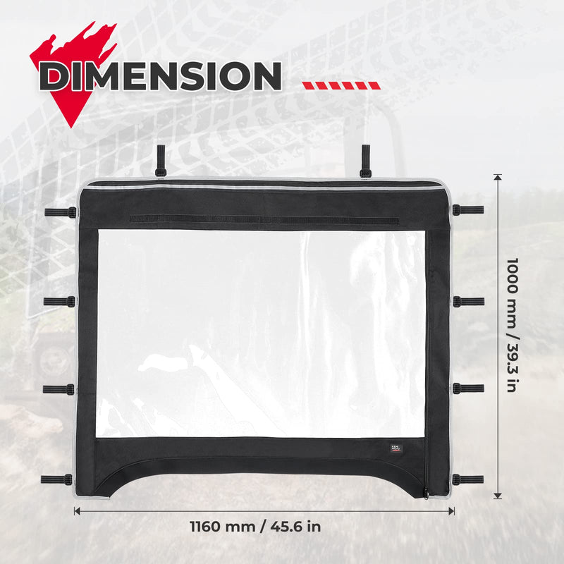 Load image into Gallery viewer, 600D Oxford Fabric Front Windshield for Kawasaki Mule 610 600 SX 600
