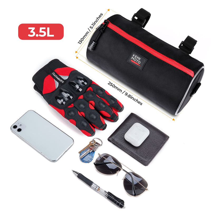 Load image into Gallery viewer, Motorcycle Handlebar Bag 3.5L for Ruckus, Mini Bike, Scooter, UTV, Adventure Touring
