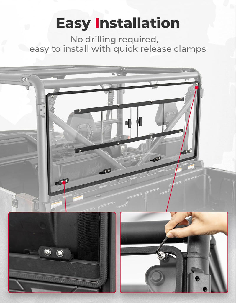 Load image into Gallery viewer, Rear Sliding Vented Windshield for CFMOTO UForce 1000 / 1000XL
