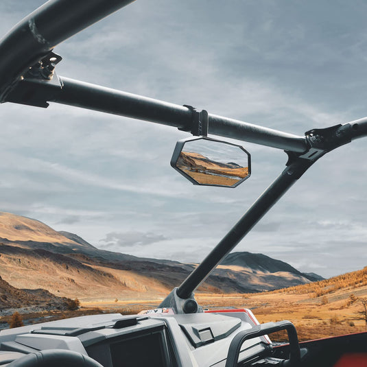 Upgraded UTV Rear View Mirror for 1.6"-2" Roll Bar Mount