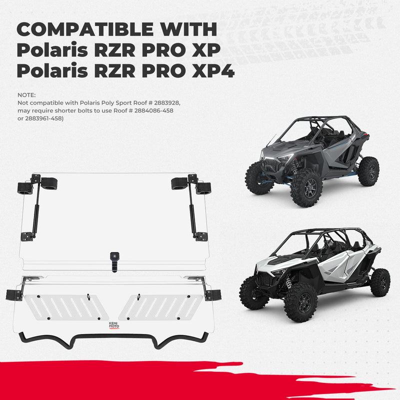Load image into Gallery viewer, 3-in-1 Folding Half Windshield for RZR PRO XP/ PRO XP 4 (2020-2024)
