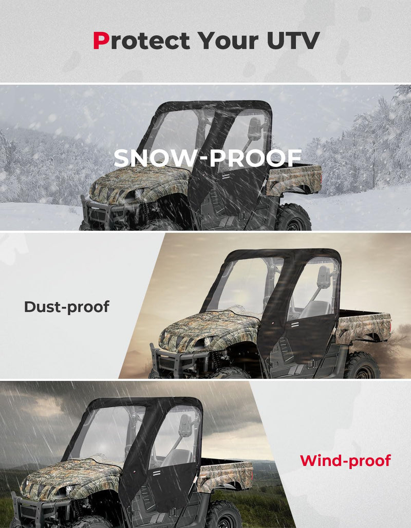 Load image into Gallery viewer, UTV Cab Enclosure Heavy-Duty 900D for Yamaha Rhino with Half Doors
