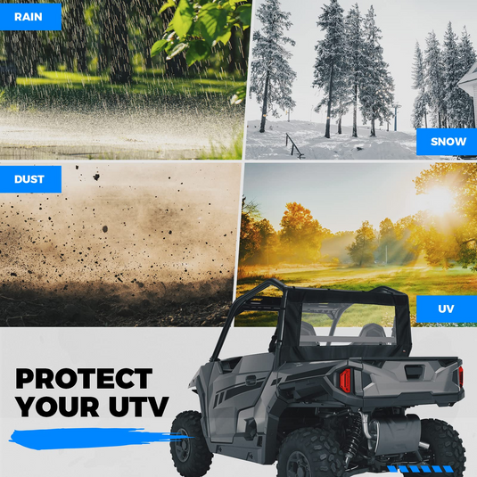 PVC Soft Rear Windshield for Polaris General 1000 /XP 1000