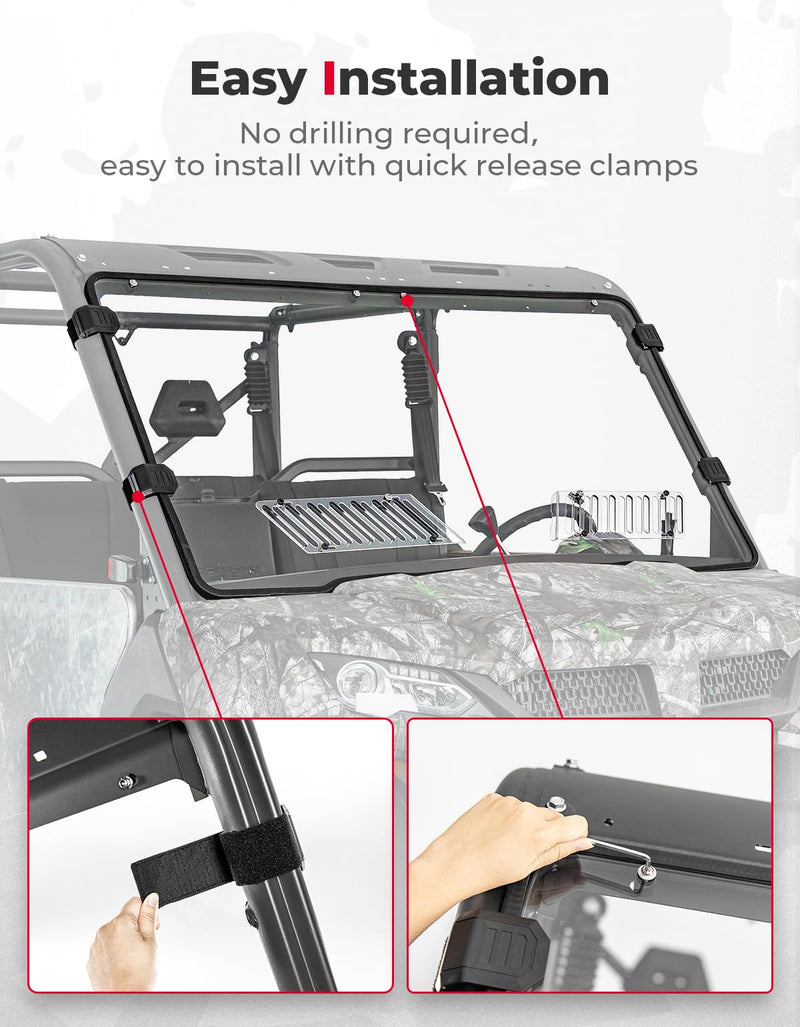 Load image into Gallery viewer, Airflow Sliding Vented Front Windshield for CFMOTO UFORCE 1000|1000XL
