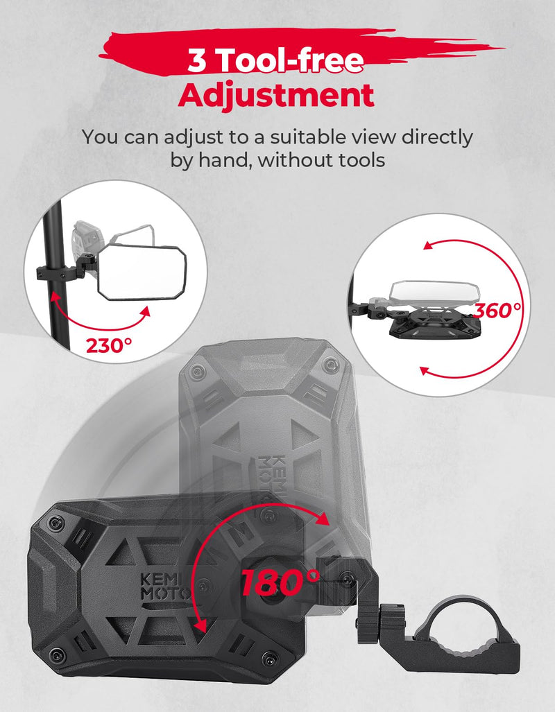 Load image into Gallery viewer, 2 Soft Upper Doors &amp; Side Mirrors for Polaris RZR XP 1000/Turbo
