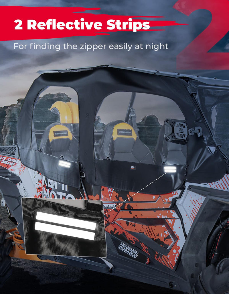 Load image into Gallery viewer, Soft Upper Door Cab Enclosure Set for Polaris RZR XP 4 1000 2014-2023

