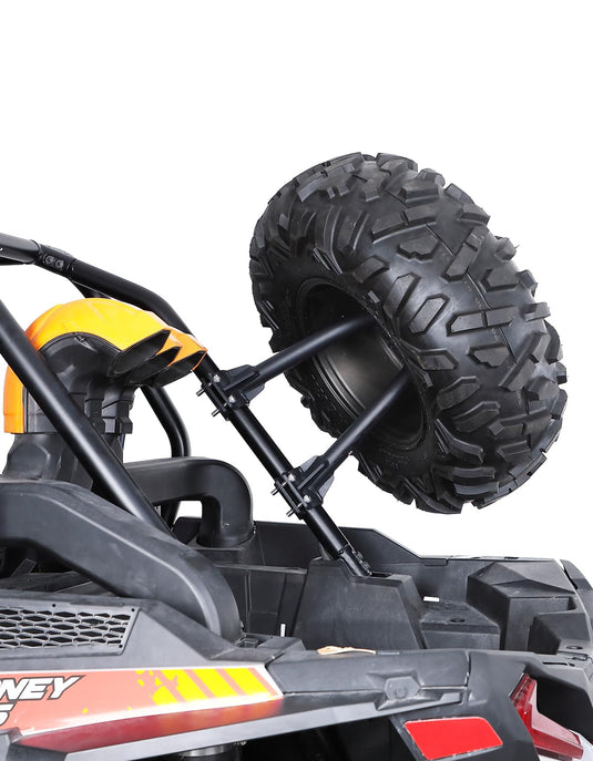 UTV Spare Tire Carrier for 1.5''-2'' Roll Cage for Polaros RZR, Kawasaki Mule