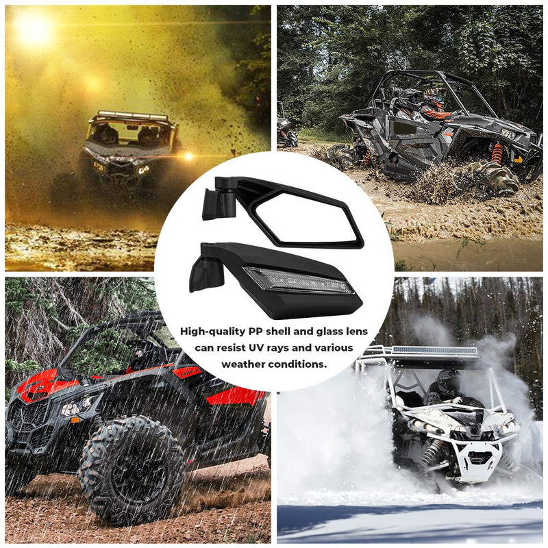 Load image into Gallery viewer, One Pair LED Side Mirrors for Can-Am Maverick X3 | X3 MAX
