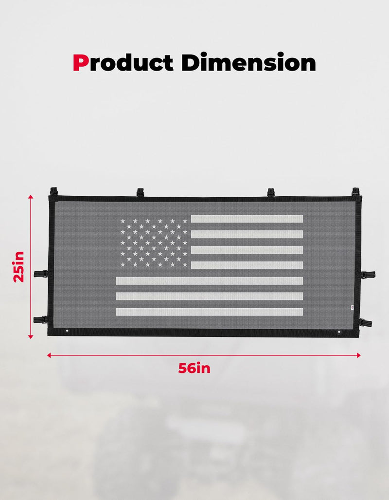 Load image into Gallery viewer, Rear Window Net Soft Windshield for CFMOTO UForce 1000/ 1000 XL
