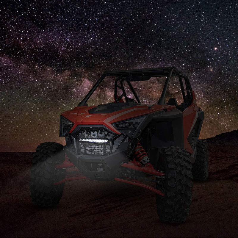 Load image into Gallery viewer, Front Mesh Grill with LED Light Bar for Polaris RZR PRO XP/TURBO R
