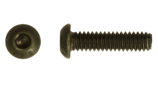 Stainless Steel Allen Button Head Machine Screw Length w/ Nylon Lock Nuts (Pack of Four)