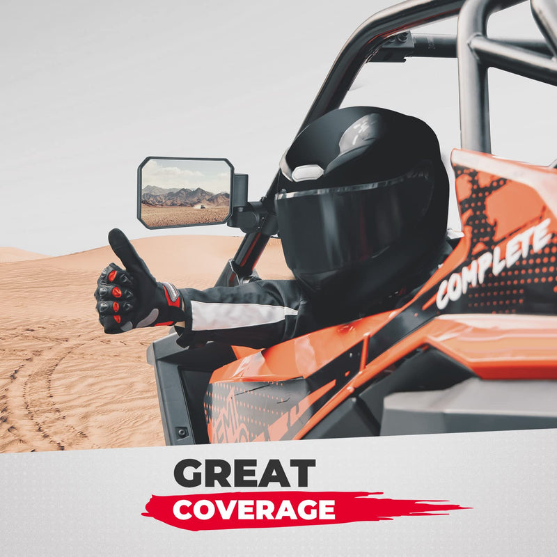 Load image into Gallery viewer, UTV Rear View Side Mirrors for 1.6" -2" CFMOTO zforce-950 (1 pair)

