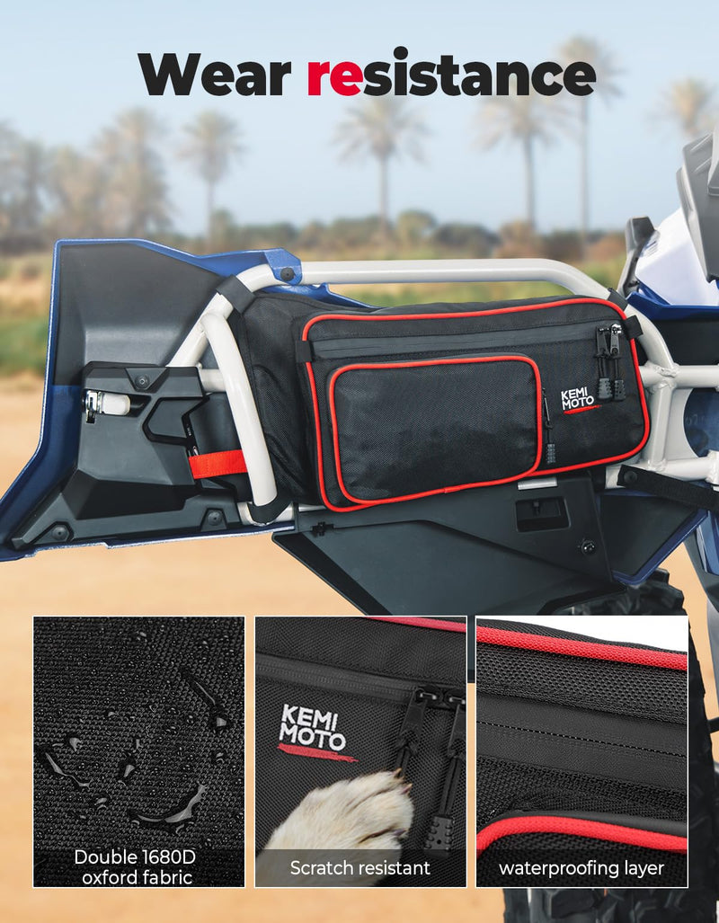Load image into Gallery viewer, Front and Rear Door Bags for Can-Am Maverick X3 Max - Red
