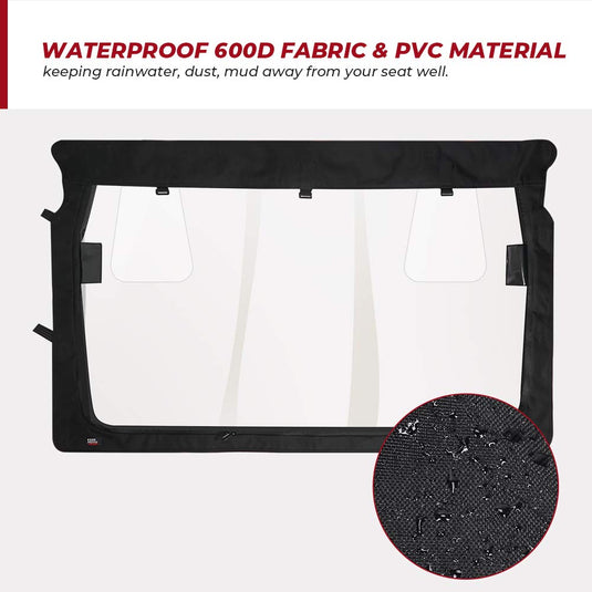Rear Windshield with Zipper Back for Yamaha Rhino / Massimo