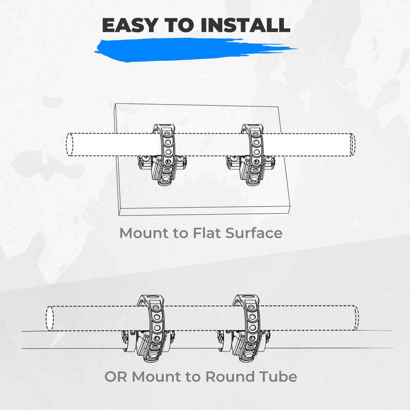 Load image into Gallery viewer, Type B Rubber Tool Clamp Fits 0.75-2.25 Inches Roll Bars
