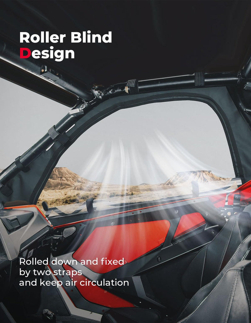 Load image into Gallery viewer, Soft Upper Door Cab Enclosure Set for Polaris RZR PRO XP 4/Turbo R 4

