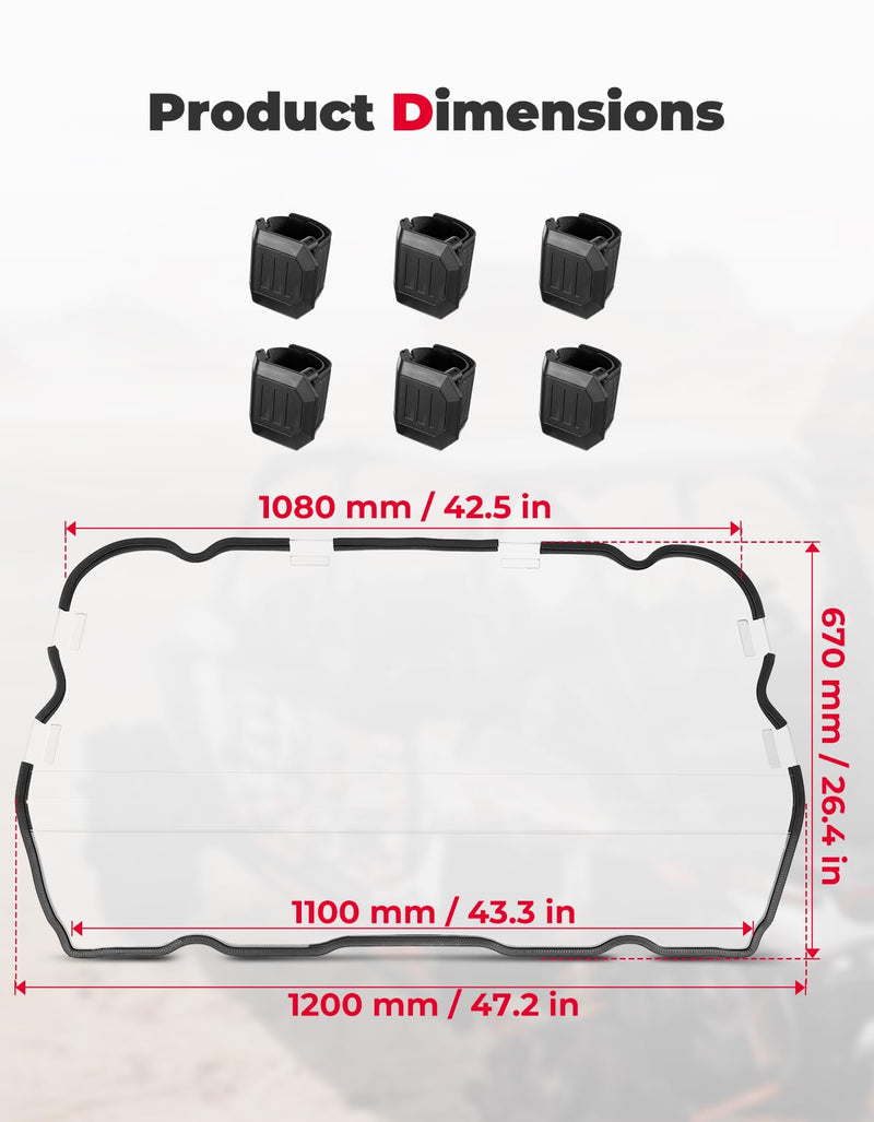 Load image into Gallery viewer, Heavy Duty Rear Windshield for Polaris RZR XP 4 1000 (4 Seater)
