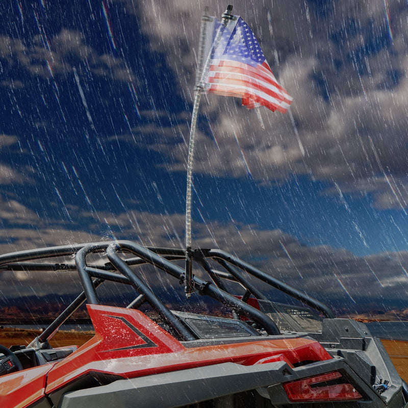Load image into Gallery viewer, Aluminum UTV Whip Light Mount for 1.5 to 2" Roll Cage
