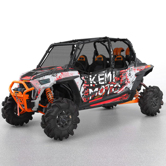 PVC Mesh Window Nets Door Nets for Polaris RZR XP 1000 4 Door 2014-2023