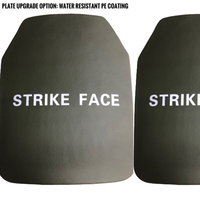 Load image into Gallery viewer, Pair of 10x12 Level IV Ceramic PE Plates Ballistic FRONT AND BACK (SIZE SMALL to LARGE) Curved with Shooters Cut
