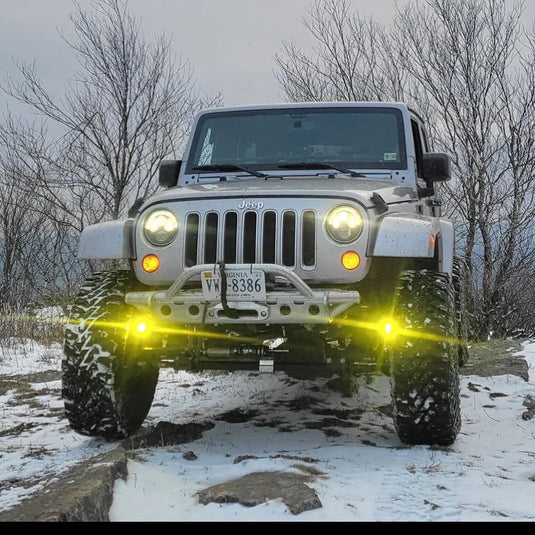 Jeep JK Steerable Knuckle Pod Light Mounts (2007-2018 Wrangler)