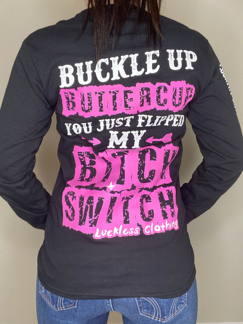 Load image into Gallery viewer, Buckle Up Buttercup Long Sleeve
