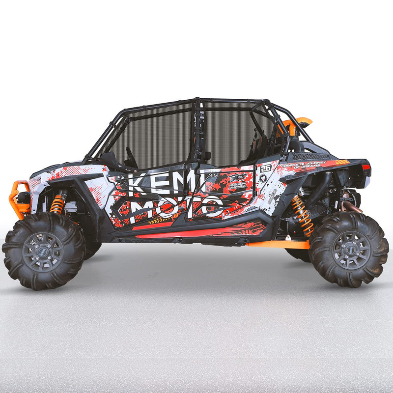 Load image into Gallery viewer, PVC Mesh Window Nets Door Nets for Polaris RZR XP 1000 4 Door 2014-2023
