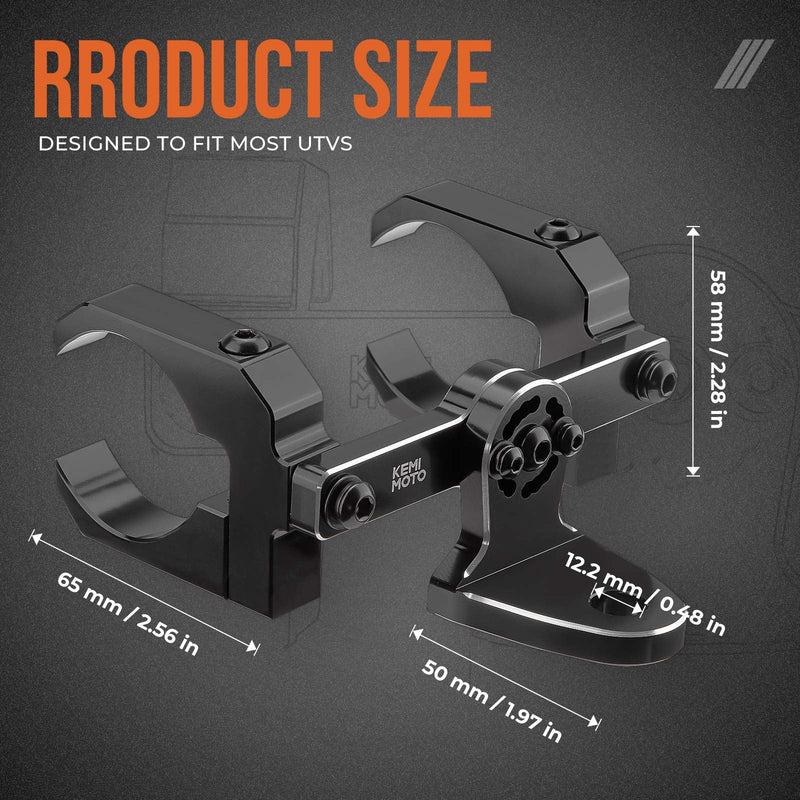 Load image into Gallery viewer, Aluminum UTV Whip Light Mount for 1.5 to 2" Roll Cage
